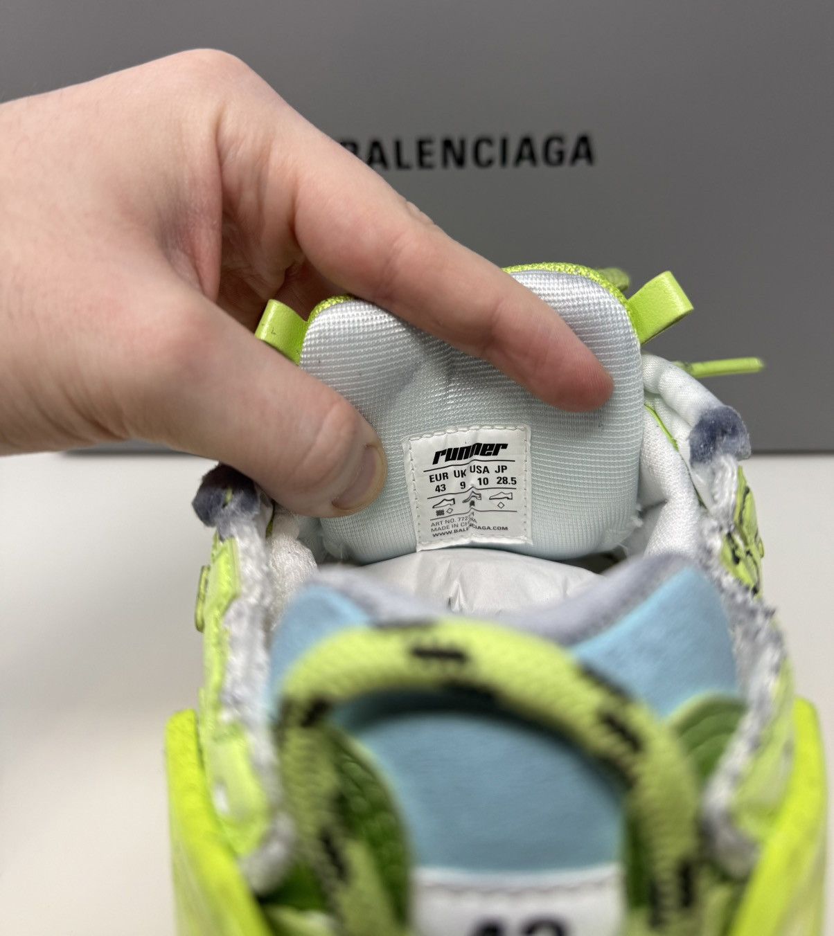 Balenciaga Balenciaga Marathon Runner Sneaker Yellow Unreleased Demna Size US 10 / EU 43 - 7 Thumbnail