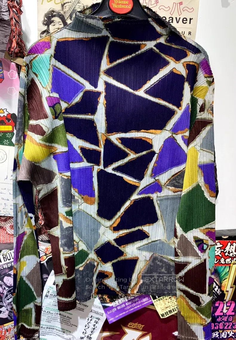 Issey Miyake Issey Miyake Colorful Tile Geometric Block Pleated Turtlen Size L / US 10 / IT 46 - 1 Thumbnail