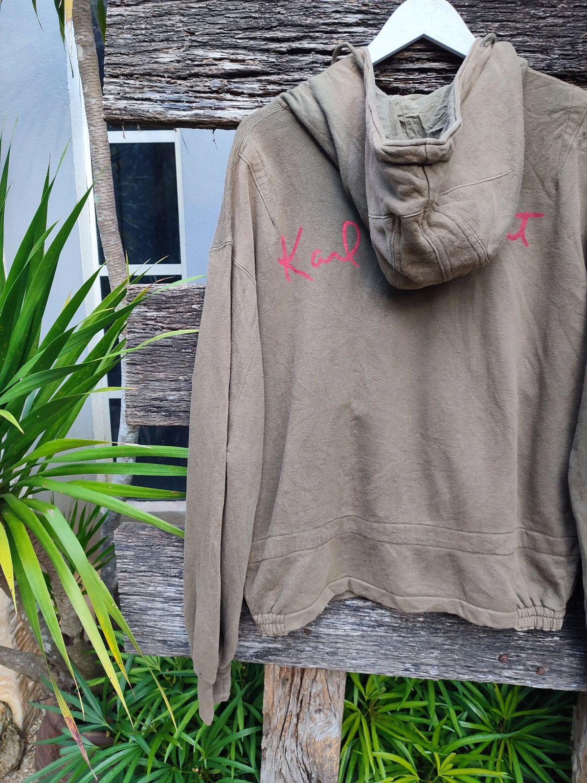 Karl Helmut Vintage Karl Helmut Olive Full-Zip Hoodie with Embroidery Size US M / EU 48-50 / 2 - 11 Thumbnail