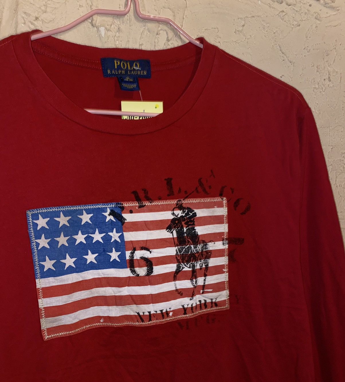Polo Ralph Lauren POLO RALPH LAUREN LONGSLEEVE Big USA Logo POLO T-SHIRT Size US XL / EU 56 / 4 - 2 Thumbnail