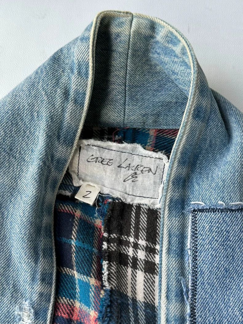 Greg Lauren Greg Lauren size2 Neutral plaid patchwork jacket Size US M / EU 48-50 / 2 - 3 Thumbnail