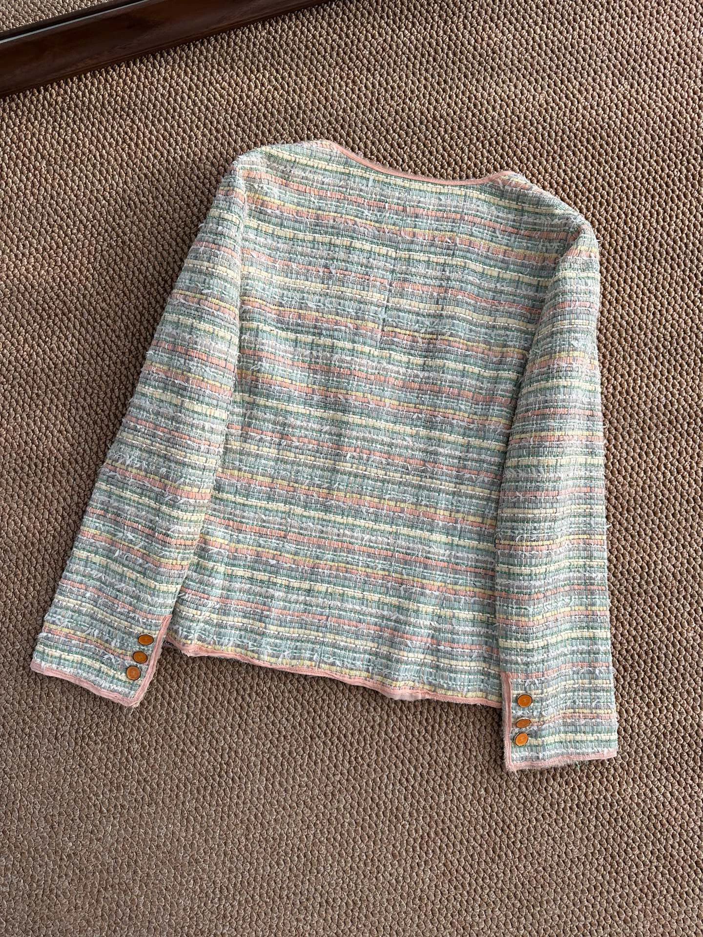 Chanel CHANEL 05P woven silk Morandi color women's jacket Size M / US 6-8 / IT 42-44 - 6 Thumbnail