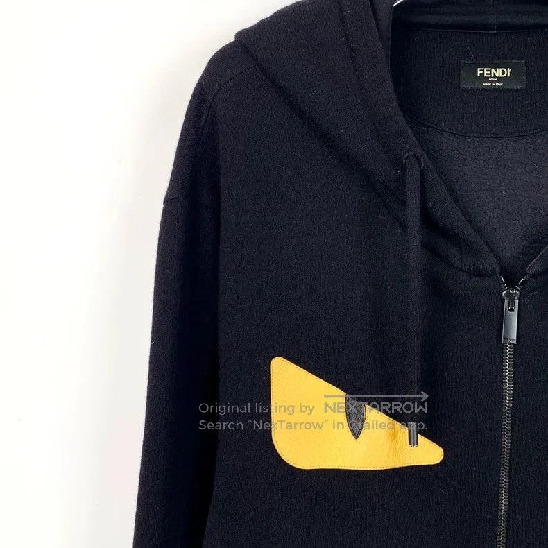 Fendi Fendi Black Monster Eyes Hoodie Jacket. Size US XL / EU 56 / 4 - 3 Thumbnail