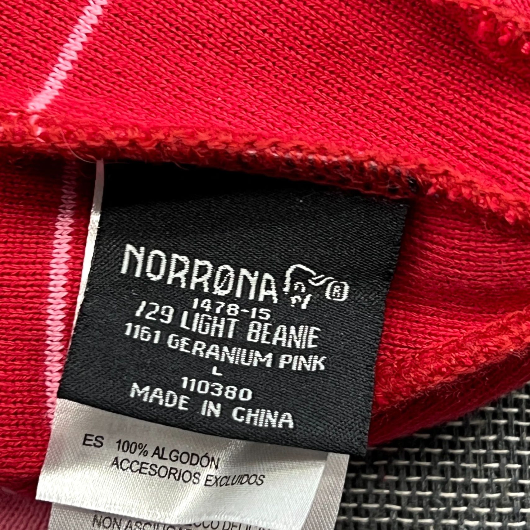Pinko Norrona /29 Light Cotton Womens Beanie Hat Striped Geranium Pink Multicolor Knit Cotton Long Striped Beanie Womens Size ONE SIZE - 6 Thumbnail