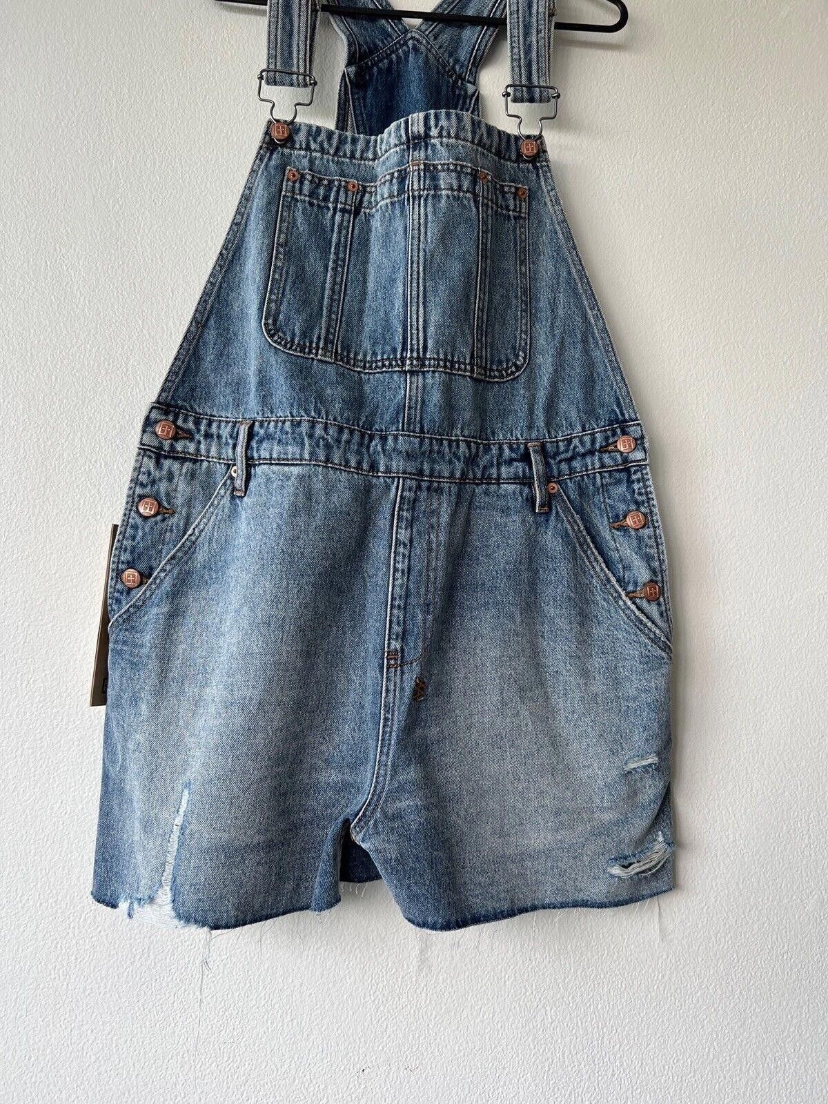 Ksubi new Ksubi womens dress jumpsuit shorts denim overall 31 12 Size 31" - 4 Thumbnail