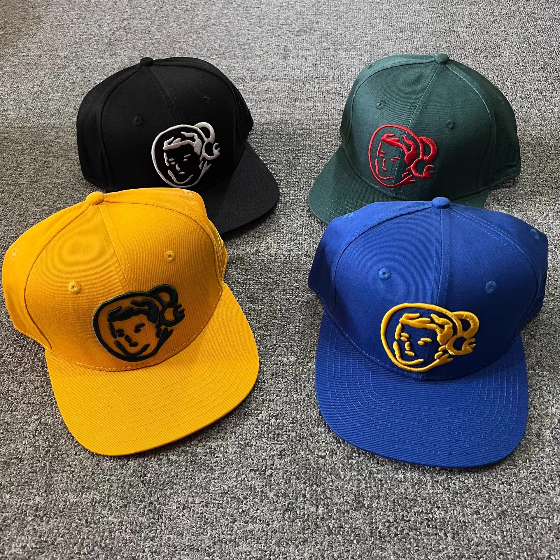 Billionaire Boys Club BBC Classic Astronaut Head Flat Brim Baseball Cap Q7 Size ONE SIZE - 4 Thumbnail