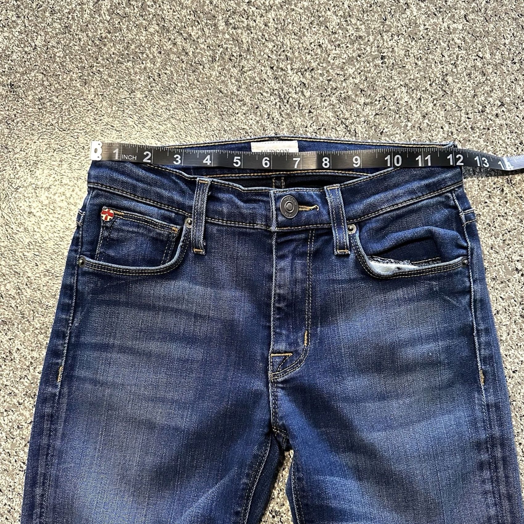 Hudson Hudson Jeans Womens 24x28 Nico Mid Rise Dark Wash Denim Stretch Size 42" / US 20 - 7 Thumbnail