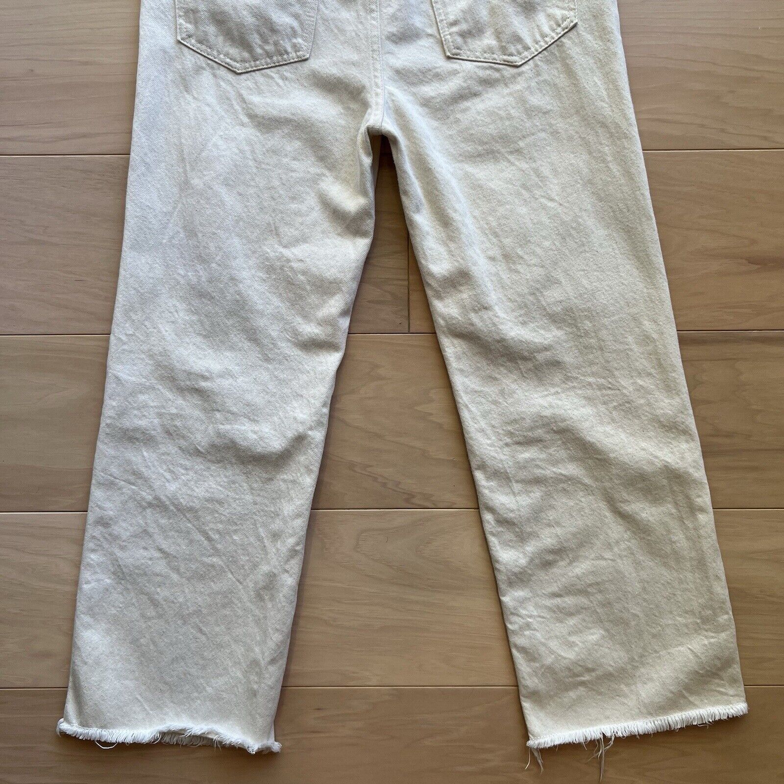 Rodebjer Rodebjer Farrah Jeans Women's 28 Cream Straight Fit Glam Size 28" / US 6 / IT 42 - 8 Thumbnail