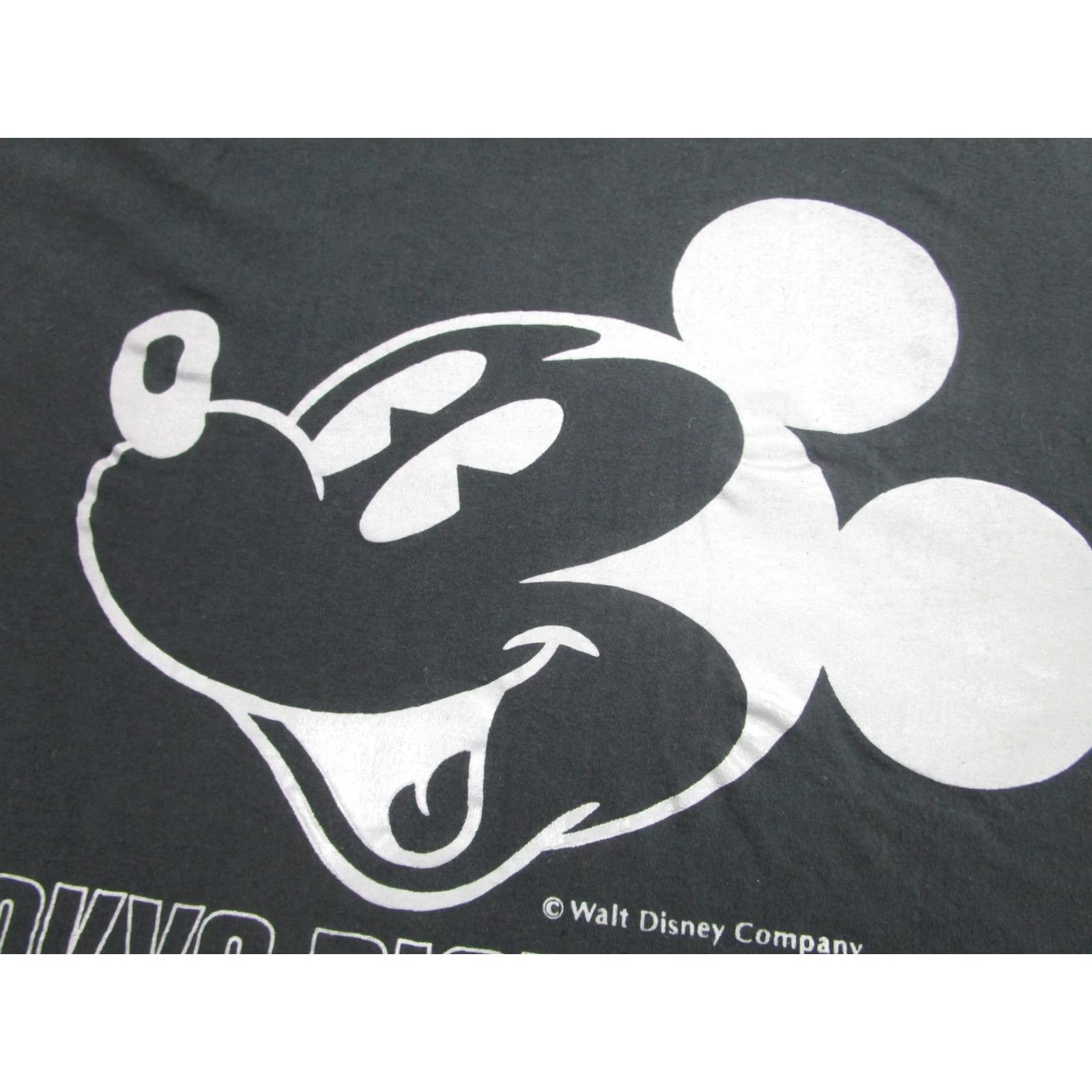 Disney VINTAGE Tokyo Disneyland Shirt Womens L Black Mickey Mouse Graphic Disney 80s Ladies Crew Neck Short Sleeve Graphic Print Disney Souvenir 1980s Womens Size L / US 10 / IT 46 - 3 Thumbnail