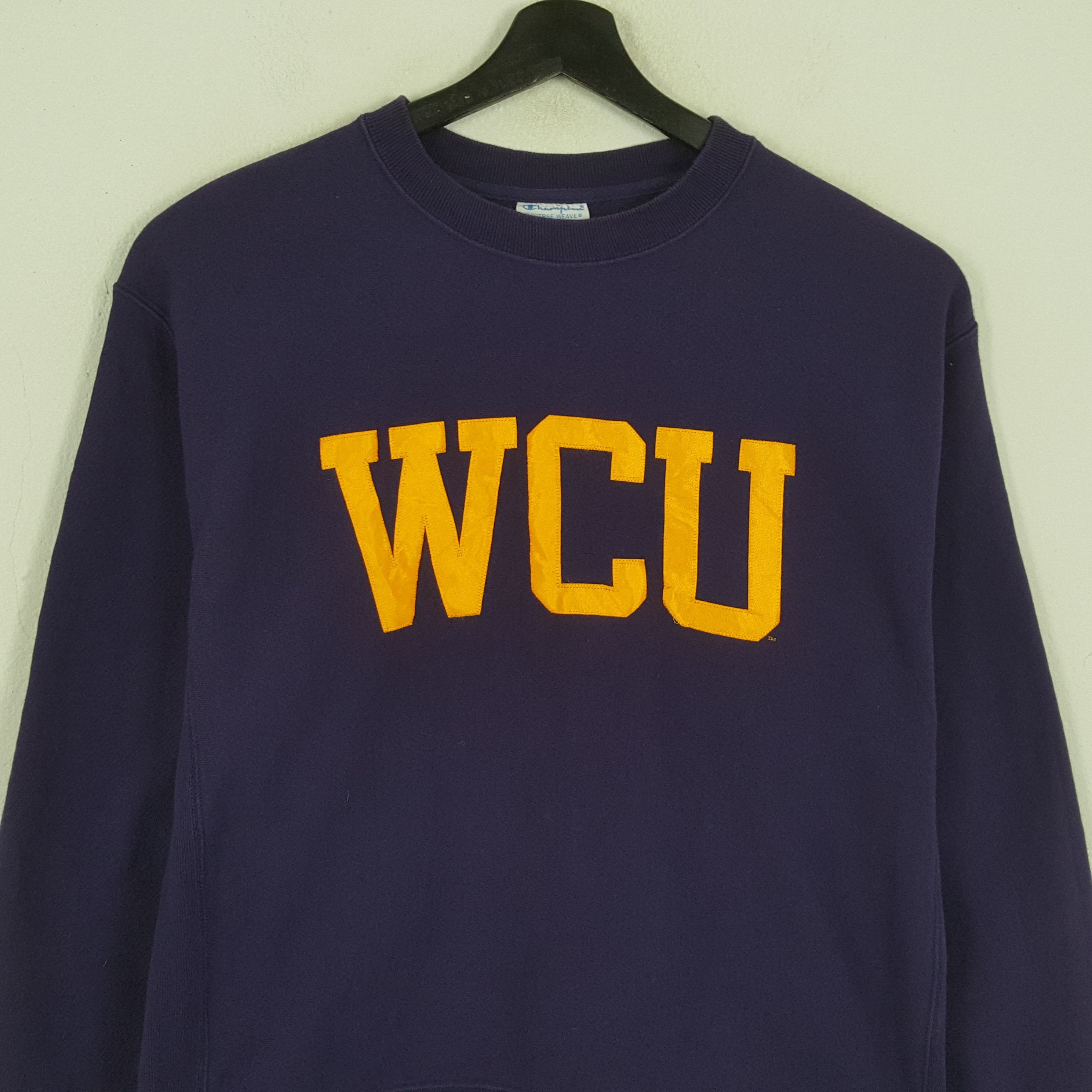 Champion × Vintage WCU Collage University Style CHAMPION Sweatshirt Size US L / EU 52-54 / 3 - 2 Thumbnail