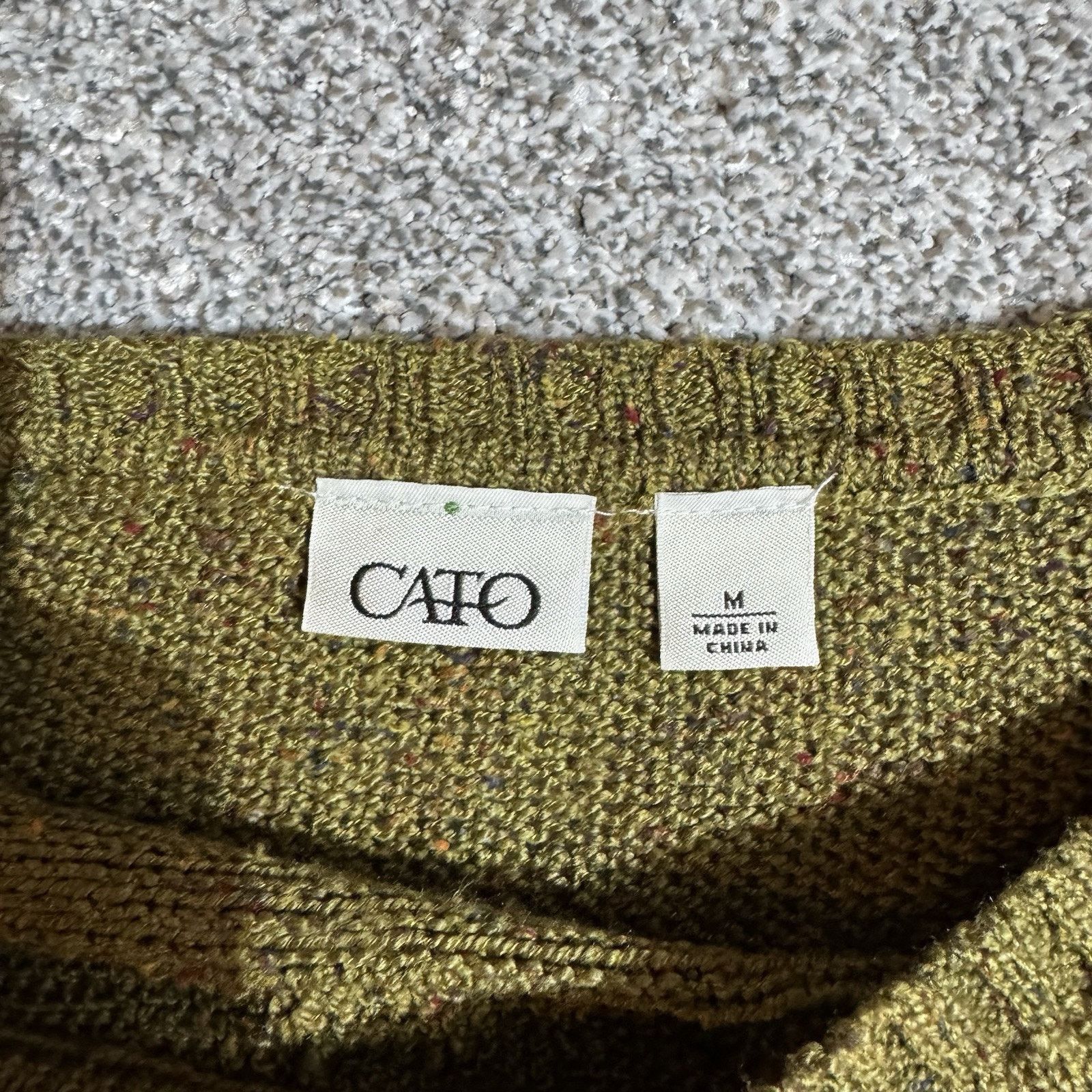 Other Cato Sweater Women Medium Asymmetrical Witchy Textured Knit Size M / US 6-8 / IT 42-44 - 5 Thumbnail