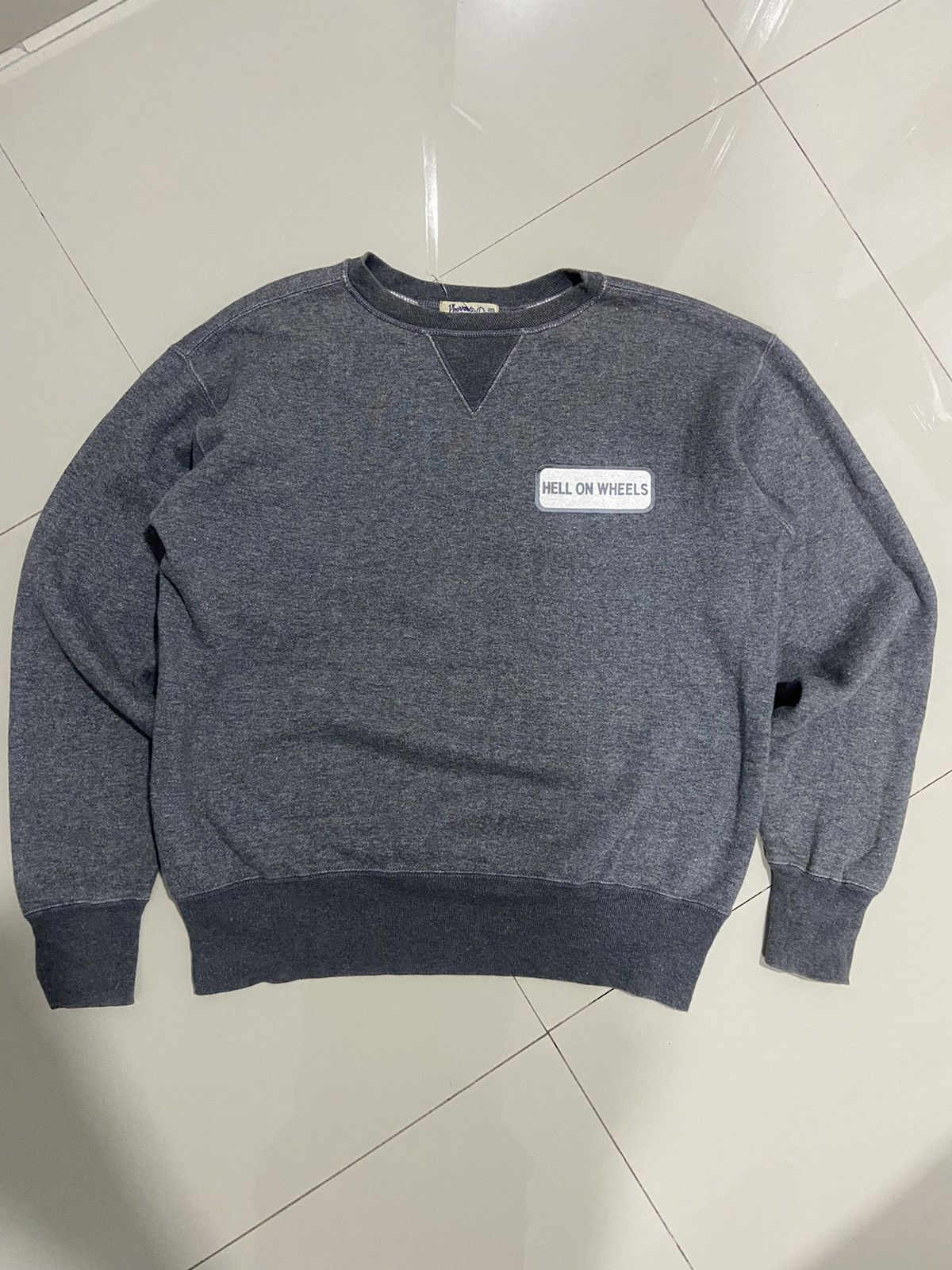 The Real McCoy's Vintage OG Pherrows 50’s Repro ‘Hells On Wheels Crewneck Size US L / EU 52-54 / 3 - 1 Thumbnail