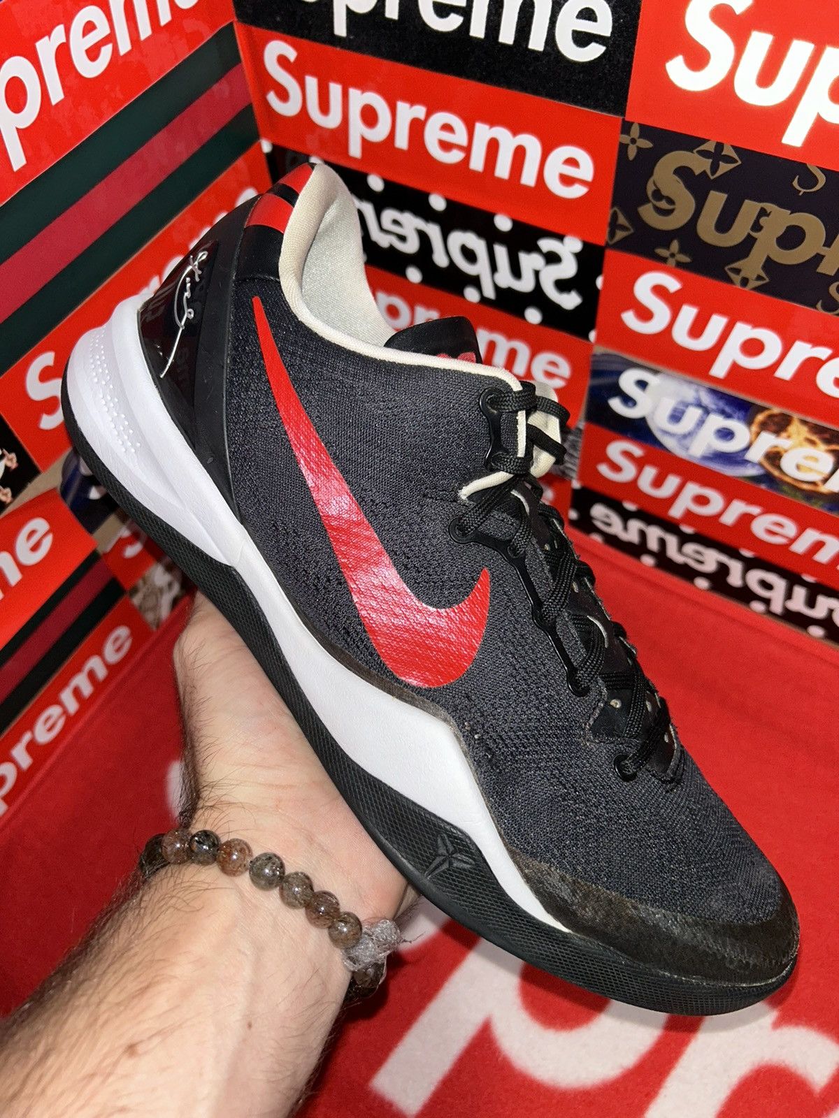 Nike Nike Kobe 8 NikeID “Bred” 586174-992 size 12 ID Size US 12 / EU 45 - 8 Thumbnail