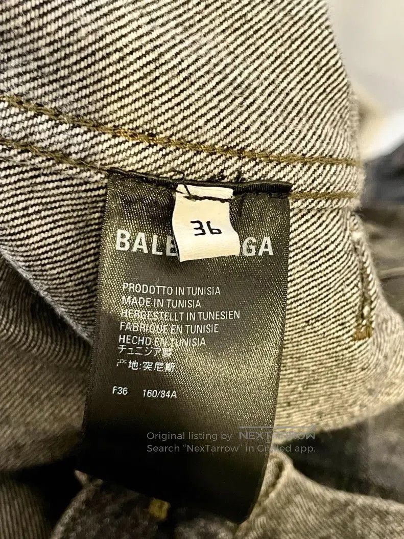 Balenciaga Balenciaga Solid Color Lapel Long Sleeve Denim Jacket Size XS / US 0-2 / IT 36-38 - 5 Thumbnail