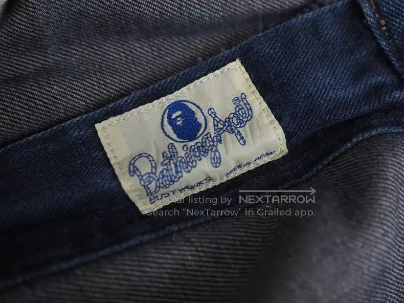 Bape BAPE size S Blue Washed Denim Jeans Size US 27 - 7 Thumbnail