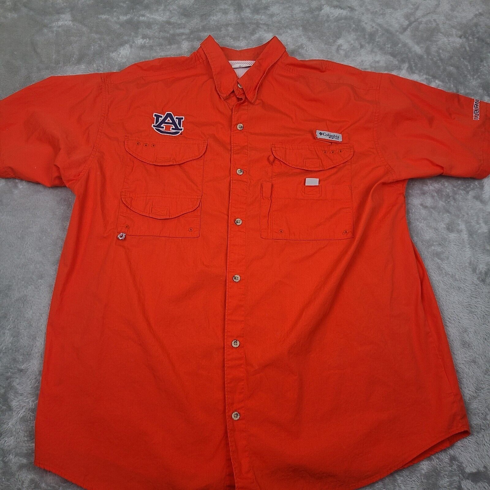 Columbia Columbia Auburn Tigers PFG Vented Fishing Shirt Men’s XL Ora Size US XL / EU 56 / 4 - 1 Thumbnail