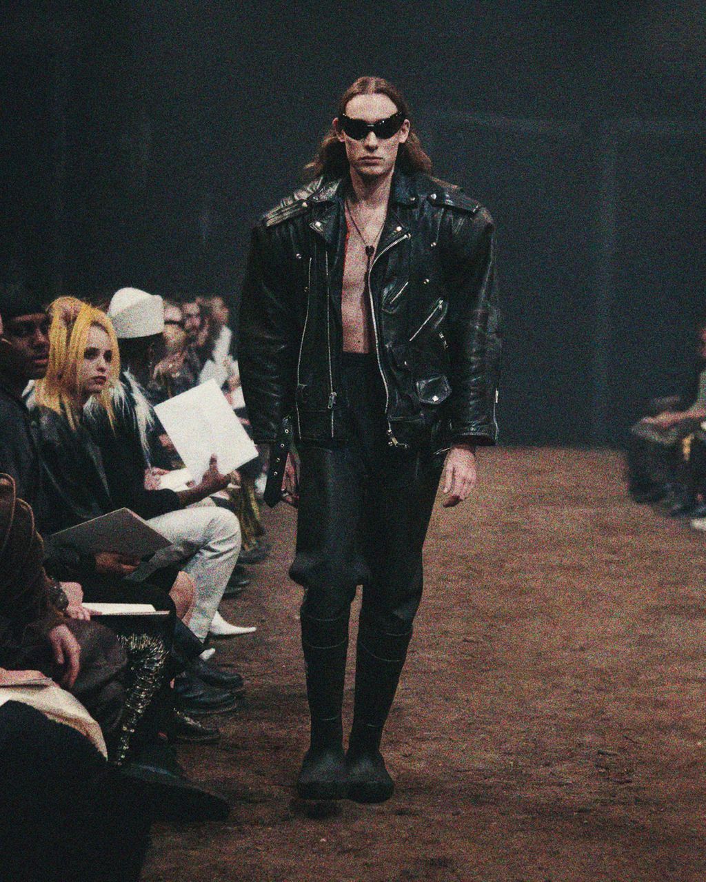 Balenciaga 🔥GRAIL🔥RUNWAY Balenciaga Lost Tape Leather Jacket Size US M / EU 48-50 / 2 - 1 Thumbnail