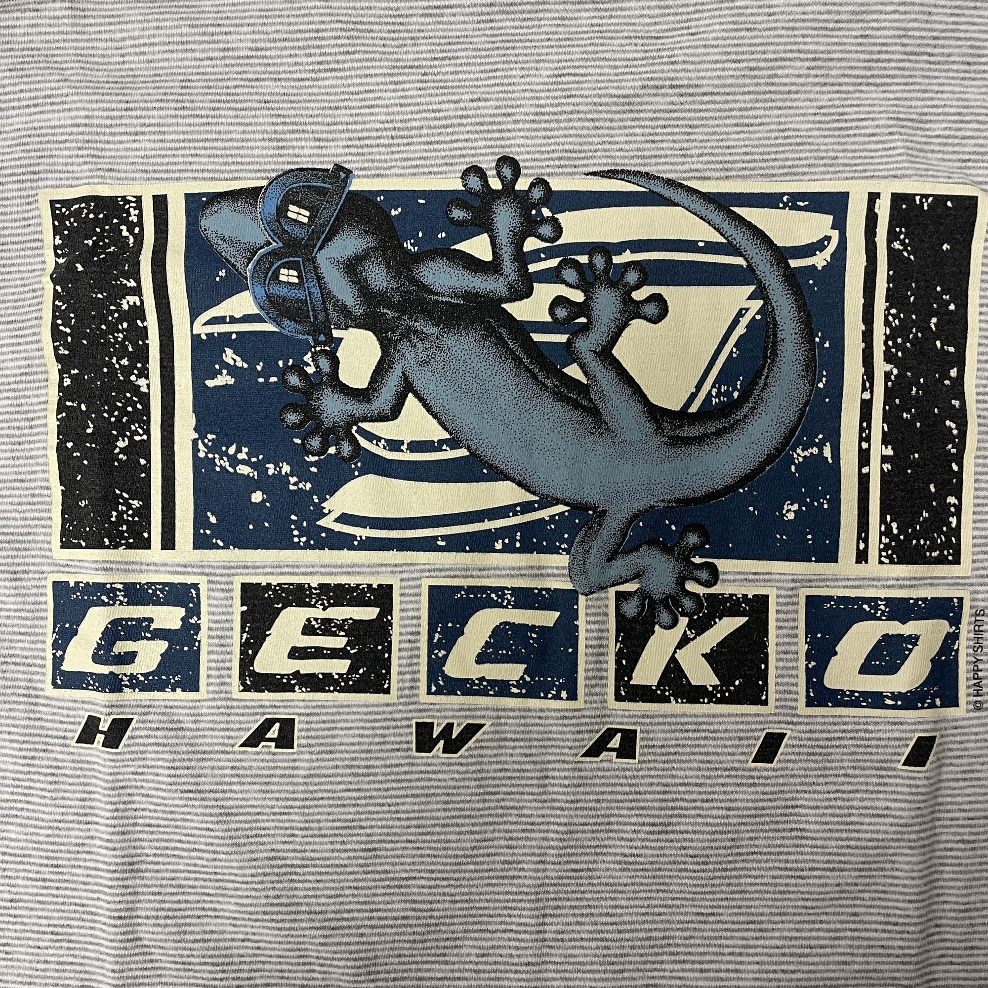 Other Vtg GECKO Hawaii LIZARD Logo SKATER SURFER T Shirt Size US L / EU 52-54 / 3 - 5 Thumbnail