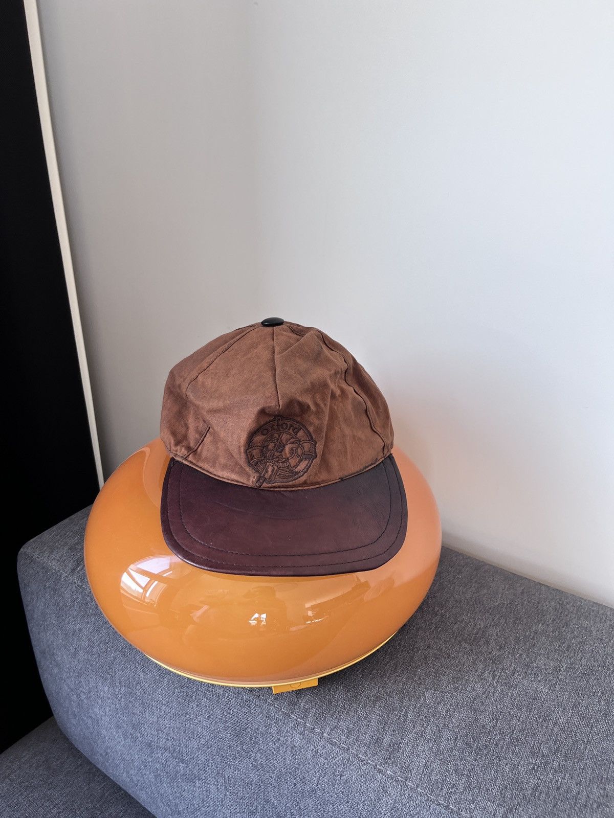 Vintage OXFORD Vintage Leather Brown Tartan Basseball Hat Cap Size ONE SIZE - 16 Thumbnail