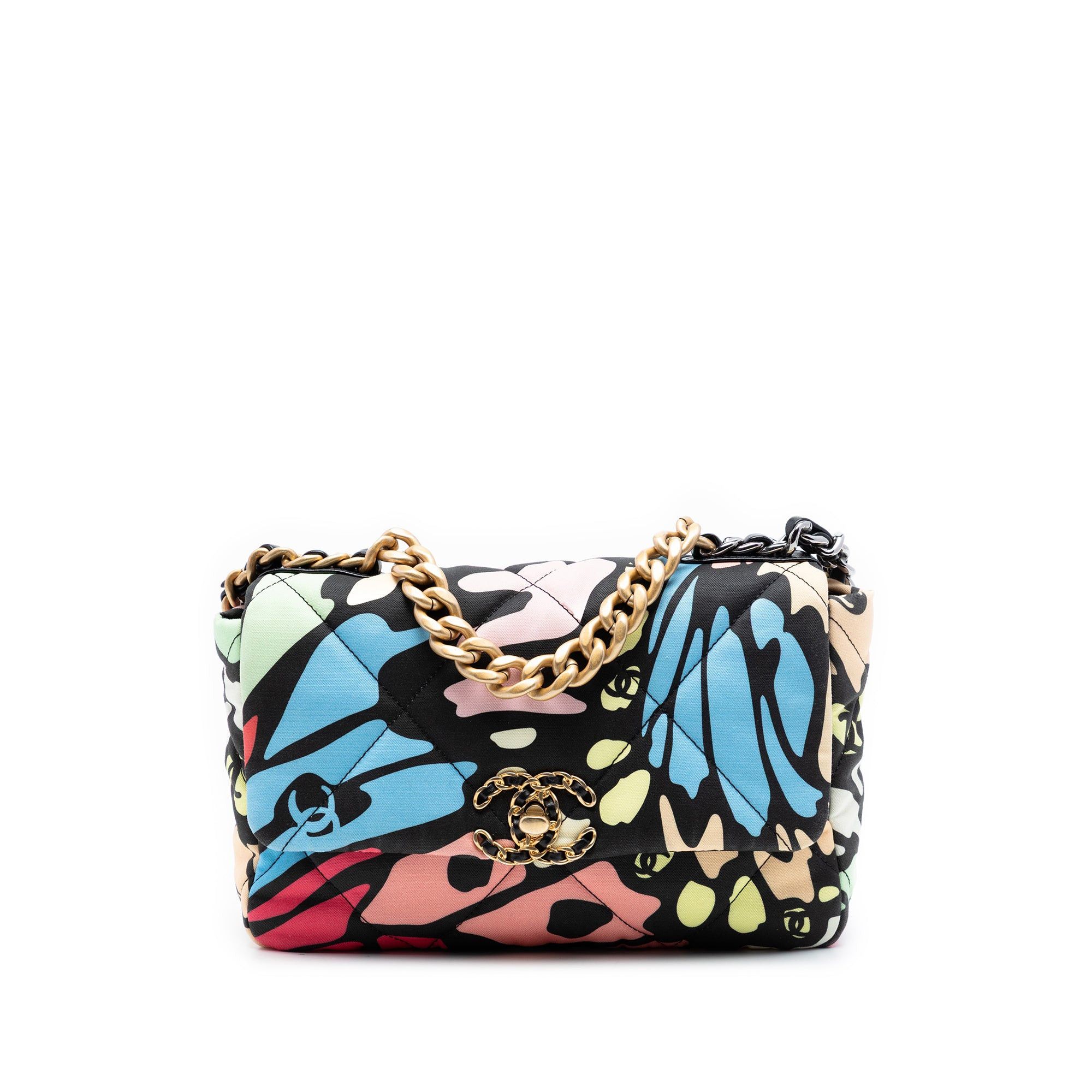Chanel Medium Printed Canvas 19 Flap Size ONE SIZE - 1 Thumbnail