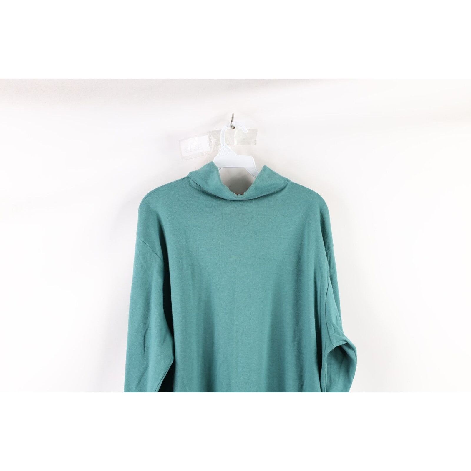 Vintage Vintage 90s Streetwear Faded Blank Turtleneck T-Shirt Size US XL / EU 56 / 4 - 6 Thumbnail