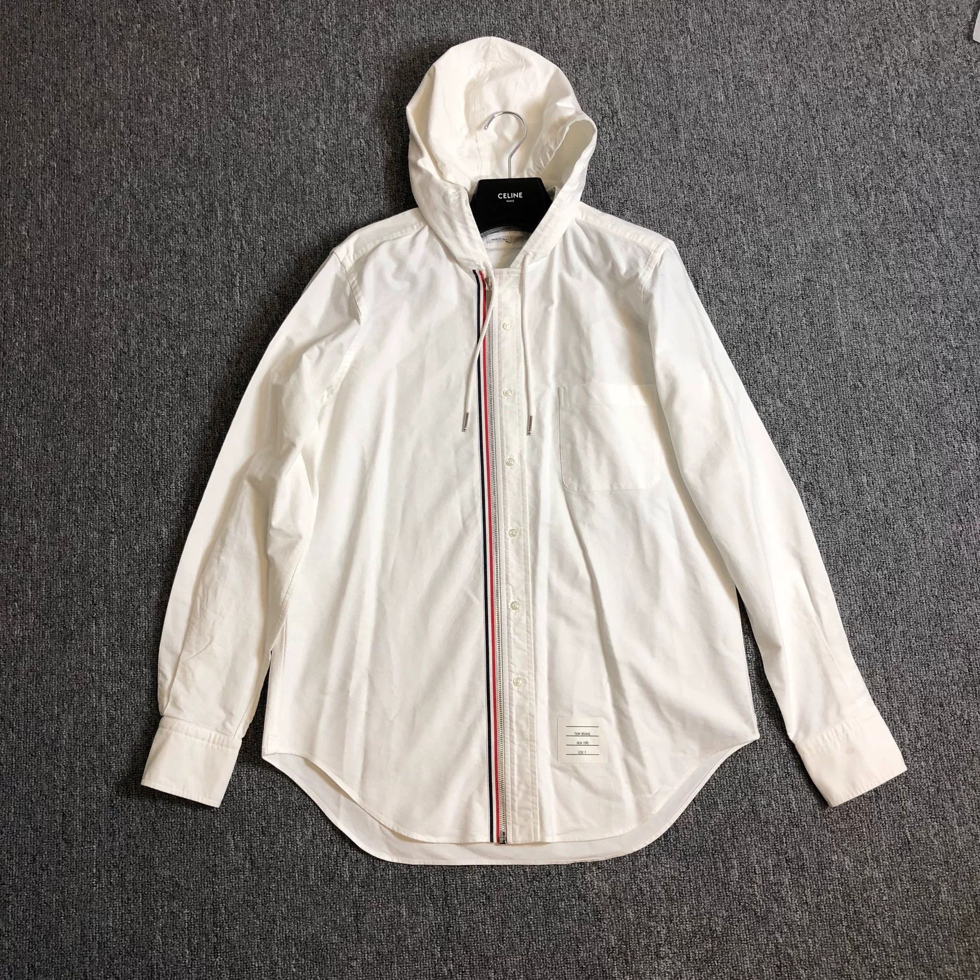 Thom Browne Thom Browne Zip Hooded Shirt Jacket Size US S / EU 44-46 / 1 - 1 Thumbnail