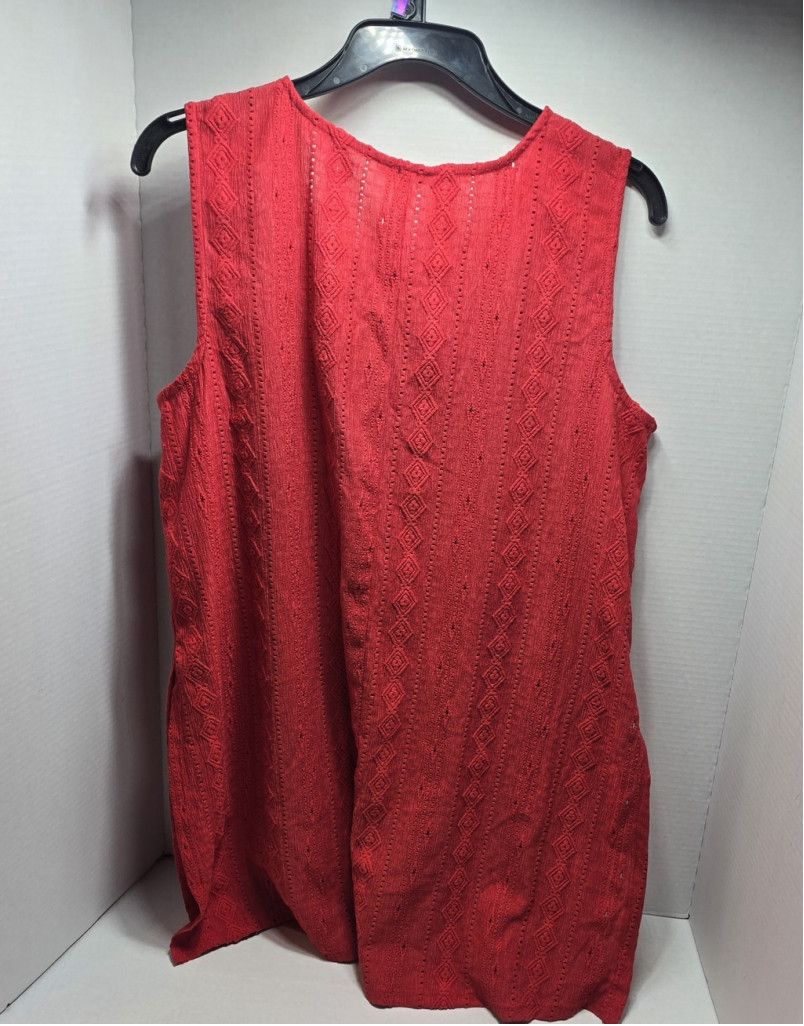 Cartoon Network Women's Red Cato Sleeveless Tank Large Tie Up Size L / US 10 / IT 46 - 7 Thumbnail