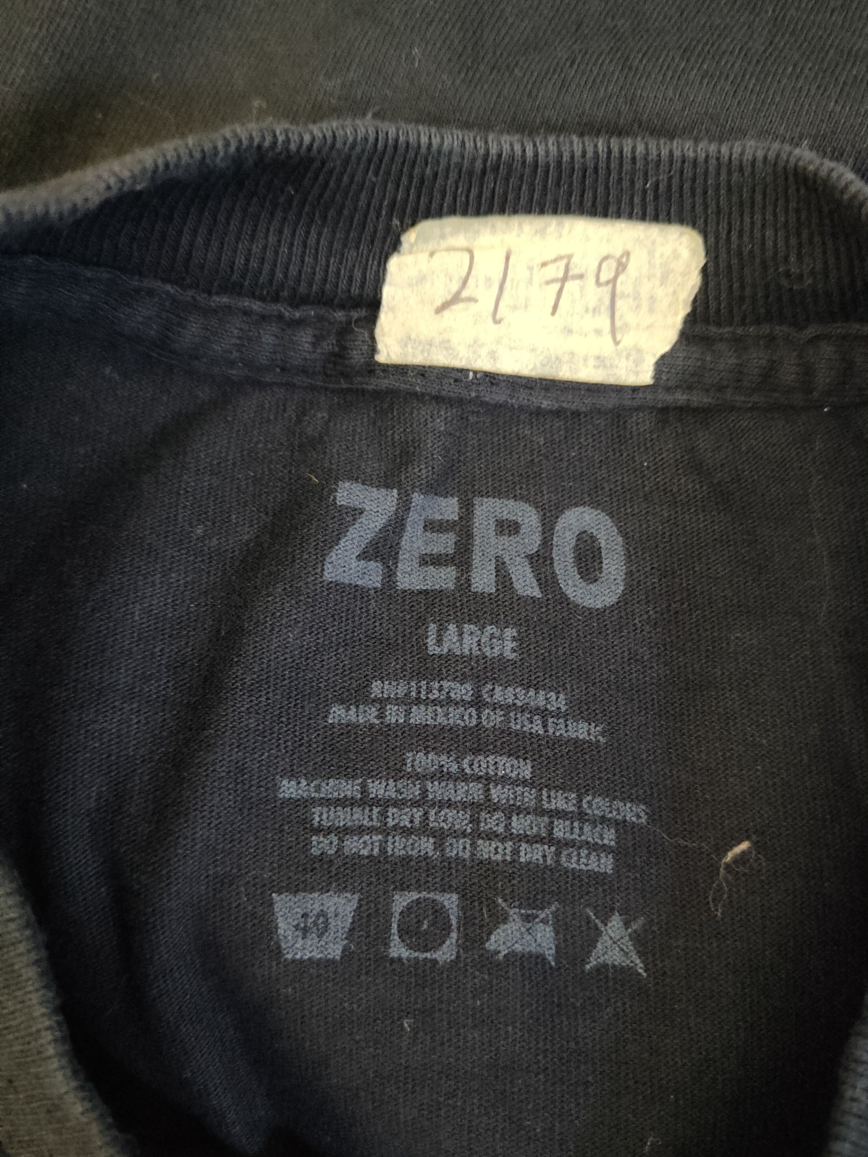 Japanese Brand DL Zero fire Black Short Sleeve T-shirt #2179 Size US L / EU 52-54 / 3 - 10 Thumbnail