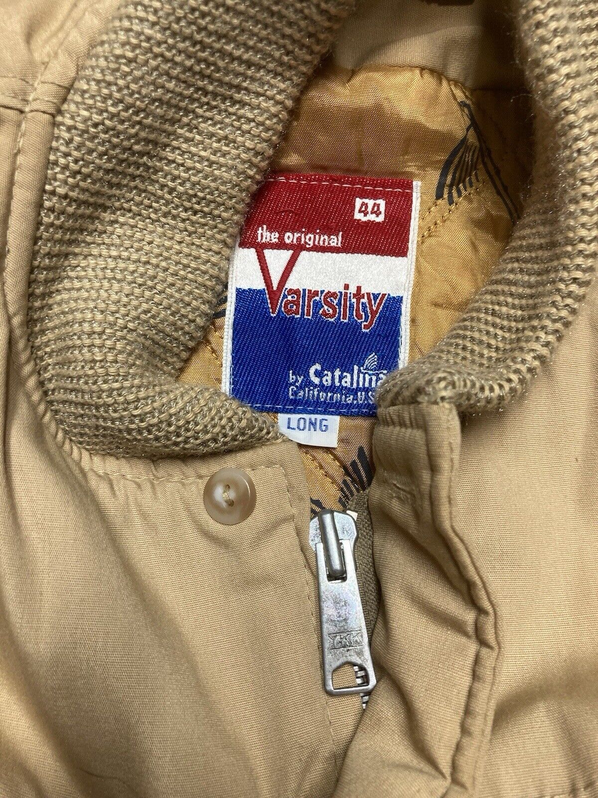 Catalina × Vintage 70s Catalina varsity jacket bomber quilted insulat 44 long L Size US L / EU 52-54 / 3 - 6 Thumbnail