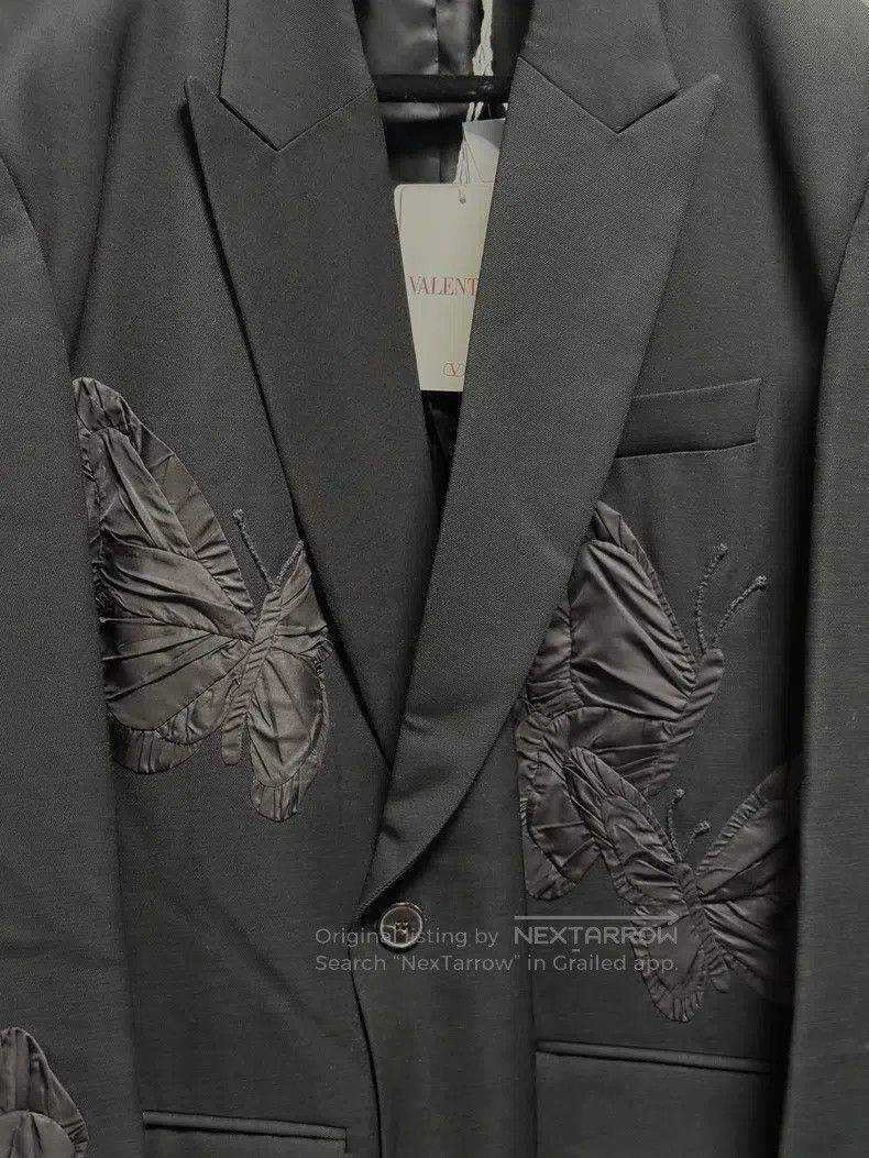 Valentino Valentino Butterfly embroidered suit Size 52S - 3 Thumbnail