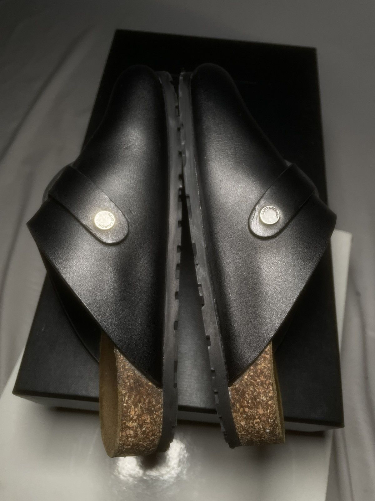 Saint Laurent Paris Saint Laurent Leather Jimmy Clog Size US 5 / IT 35 - 6 Thumbnail