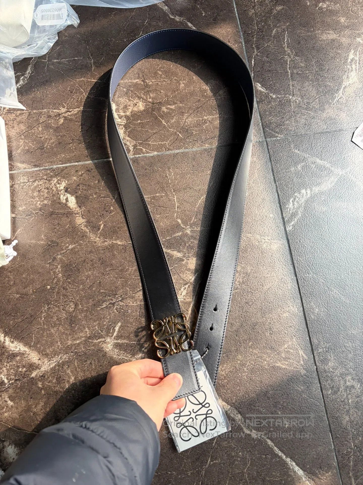 Loewe Loewe Anagram Reversible Belt Gold Buckle. Size ONE SIZE - 2 Thumbnail