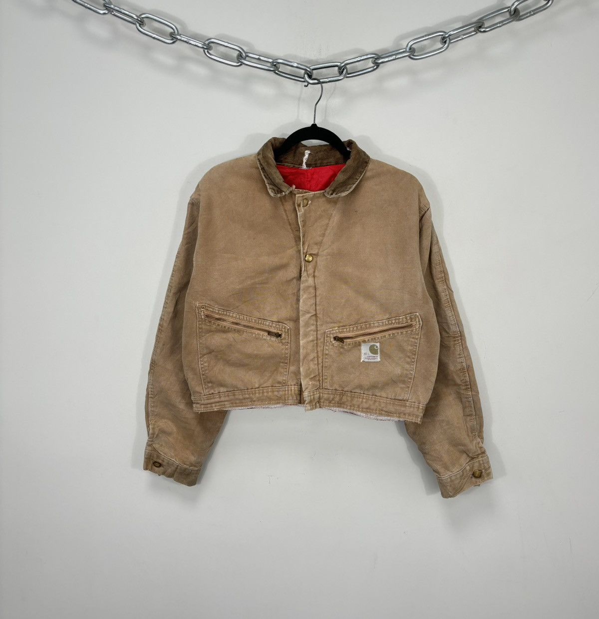 80s Carhartt Cropped Work Jacket ブラウン