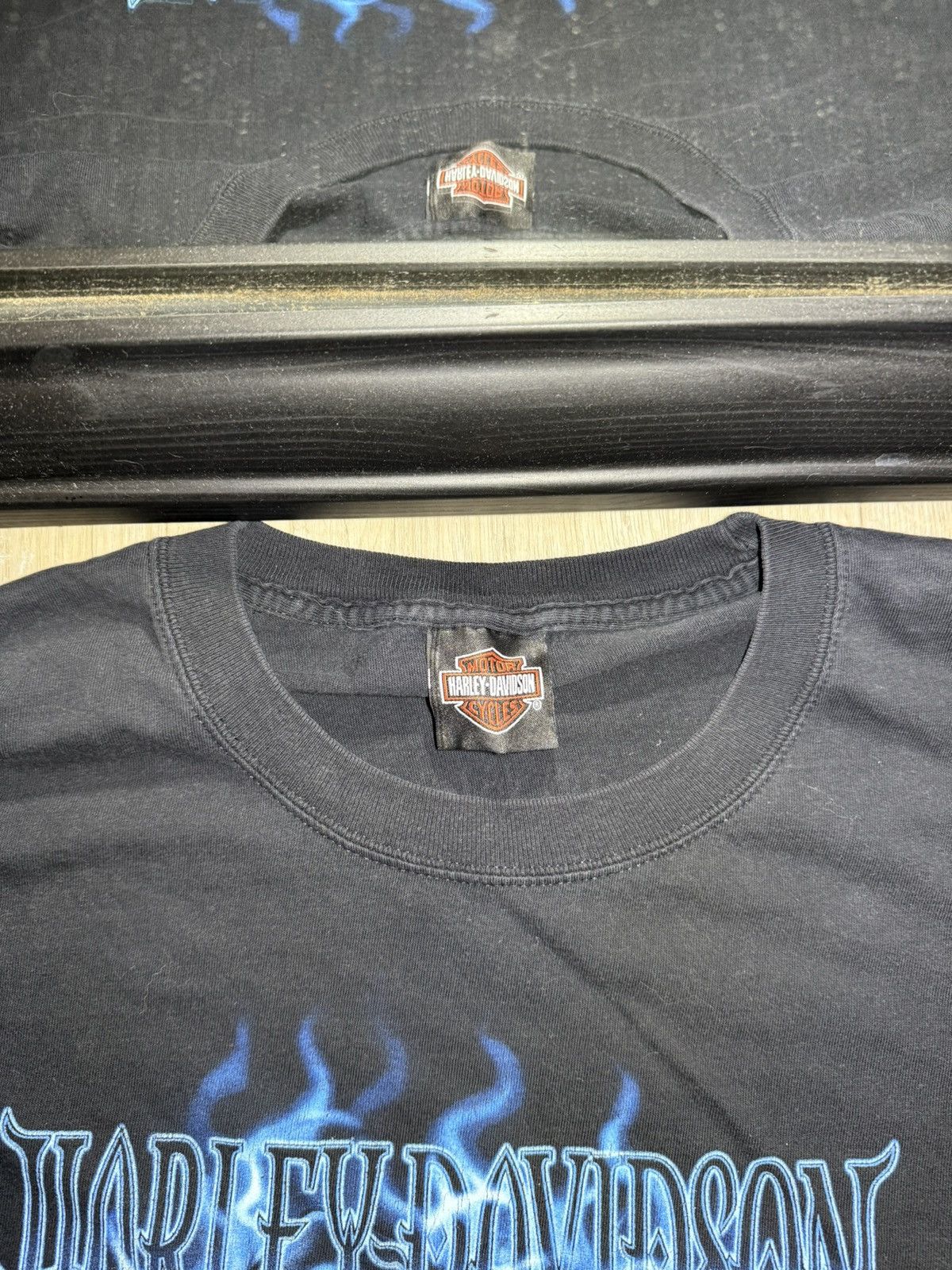 Harley Davidson × Vintage Vintage / Y2K Rare Harley Davidson Clown With Flames Long Size US XXL / EU 58 / 5 - 7 Thumbnail