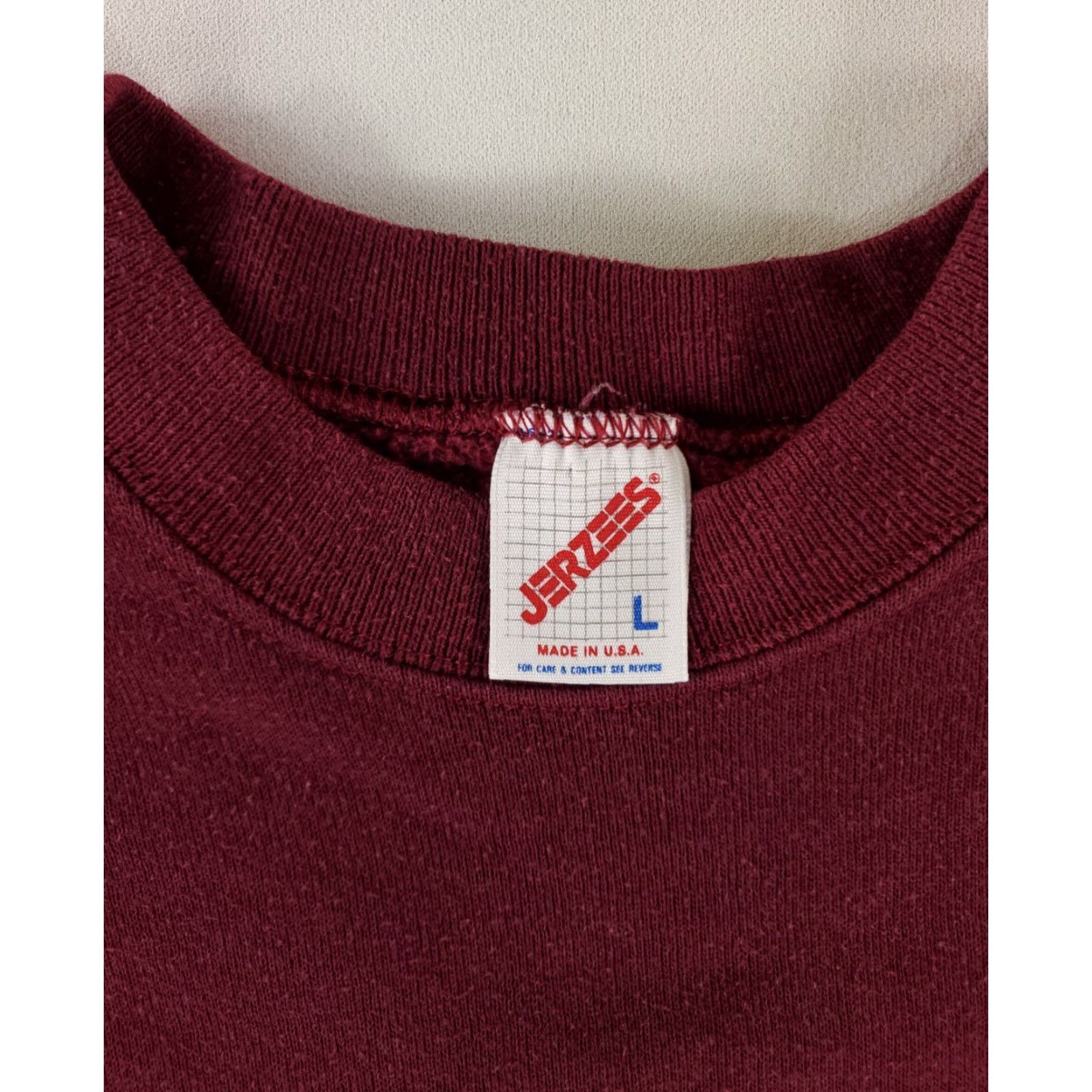 Jerzees VINTAGE Jerzees Sweatshirt Crew Neck Purple Long Sleeve Mens L VTG 90s Pullover Shirt Size US L / EU 52-54 / 3 - 2 Thumbnail