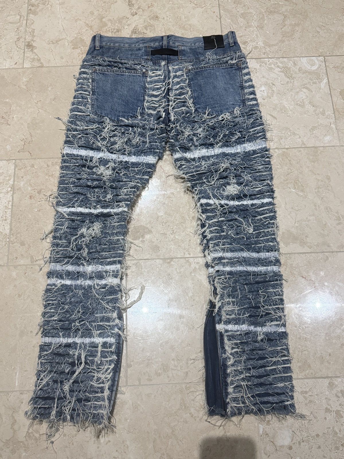 1017 ALYX 9SM Alyx Ripped-Detail Jeans Size US 34 / EU 50 - 2 Thumbnail