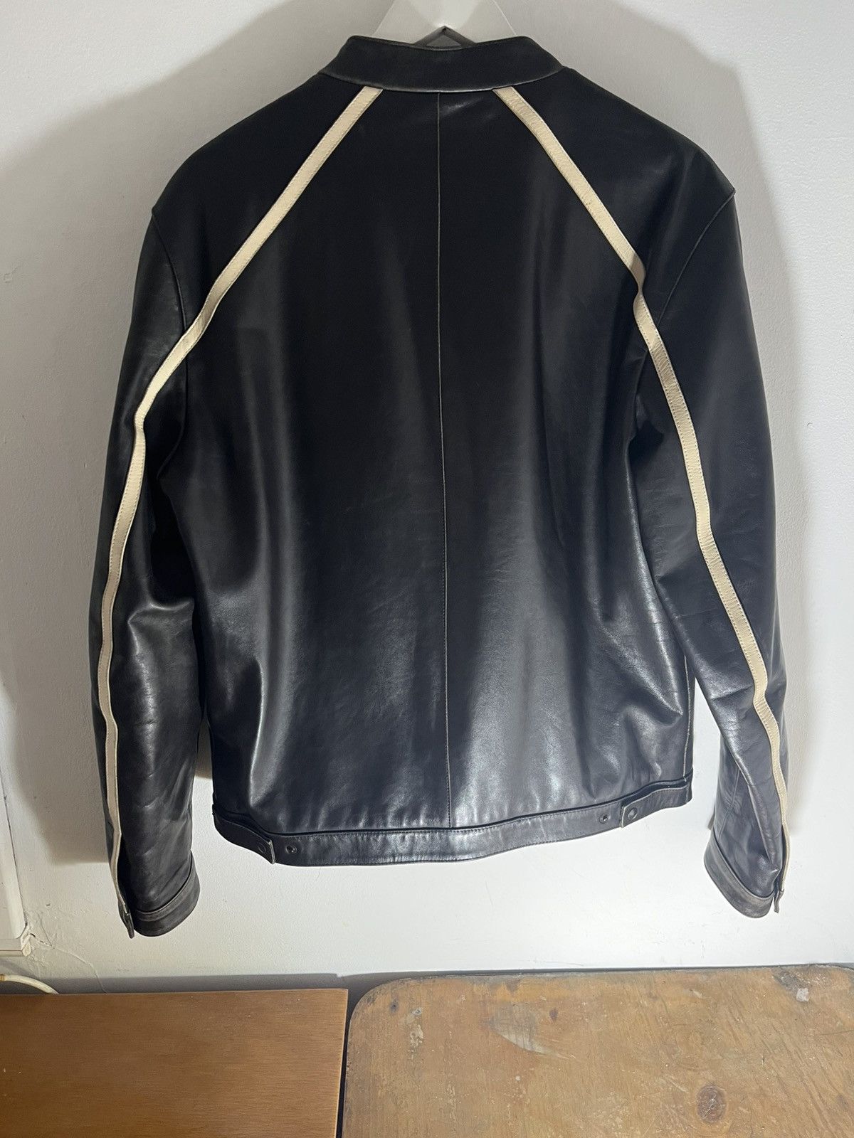 Neil Barrett ‘NEIL BARRETT’ Brown Leather Moto Inspired Jacket Size US L / EU 52-54 / 3 - 2 Thumbnail