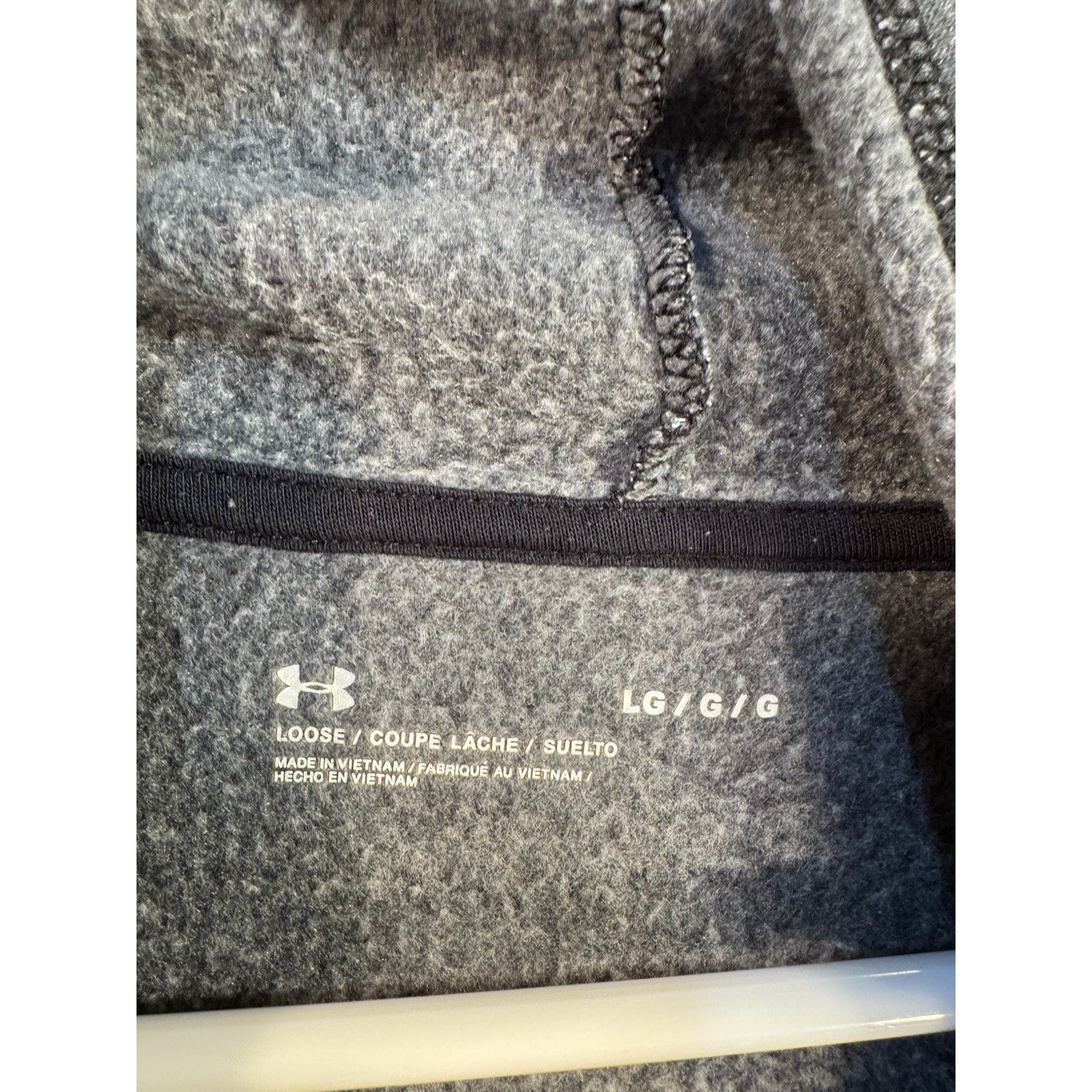 Under Armour UNDER ARMOUR Women's Gray Fleece Loose Turtleneck Pullover H Size L / US 10 / IT 46 - 3 Thumbnail