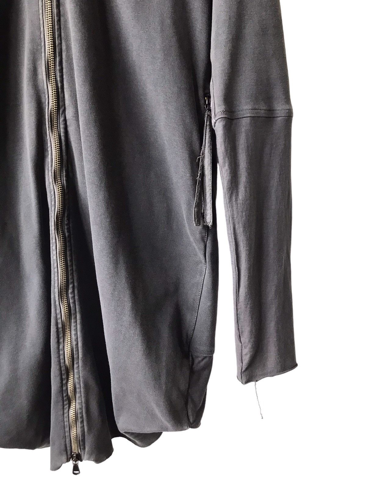Ilaria Nistri ILARIA NISTRI Gray Fade Full Zipped Long Sweatshirt Hoodies Size S / US 4 / IT 40 - 4 Thumbnail