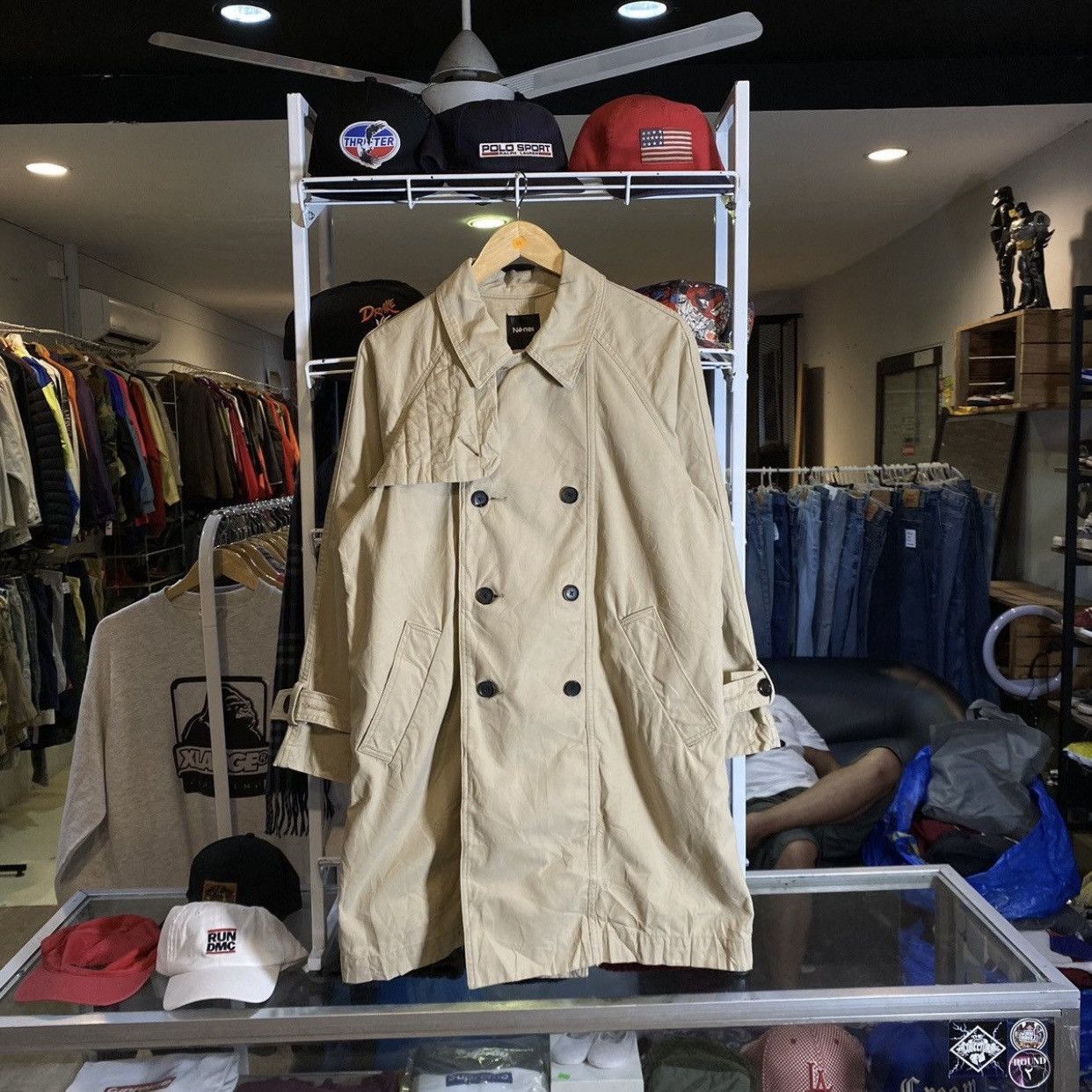 Ne-Net Ne-net by Issey Miyake quilted safari trench coats Size US L / EU 52-54 / 3 - 1 Thumbnail
