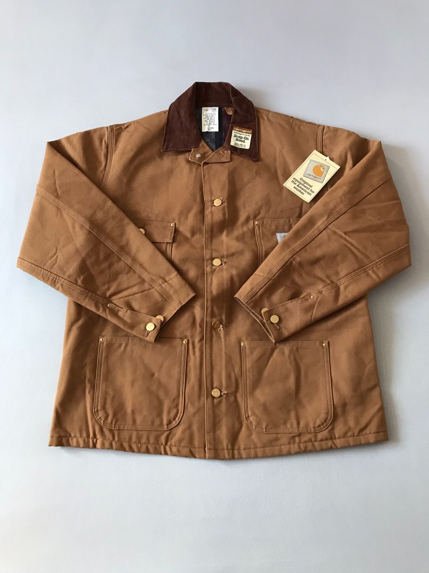 Carhartt 90s Carhartt C01 Brown Jacket Size US S / EU 44-46 / 1 - 1 Thumbnail