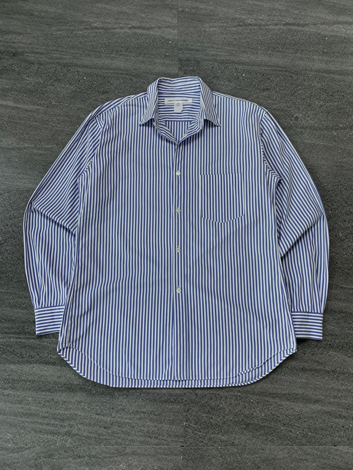 Comme des Garcons SHIRT FREE IMPORT TAX Striped Ls Shirt Size US S / EU 44-46 / 1 - 2 Thumbnail