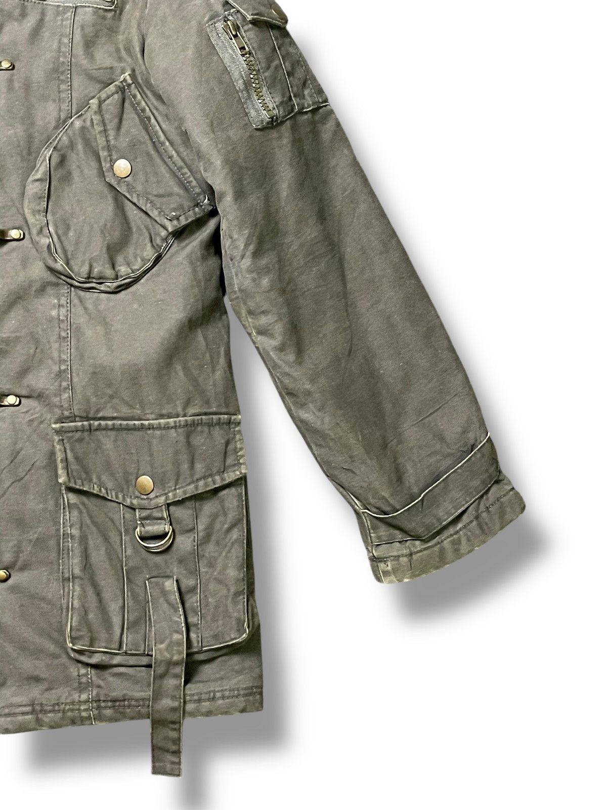 Japanese Brand Crazy Angel Multipocket Fur Hoodie Jacket(43) Size US L / EU 52-54 / 3 - 4 Thumbnail