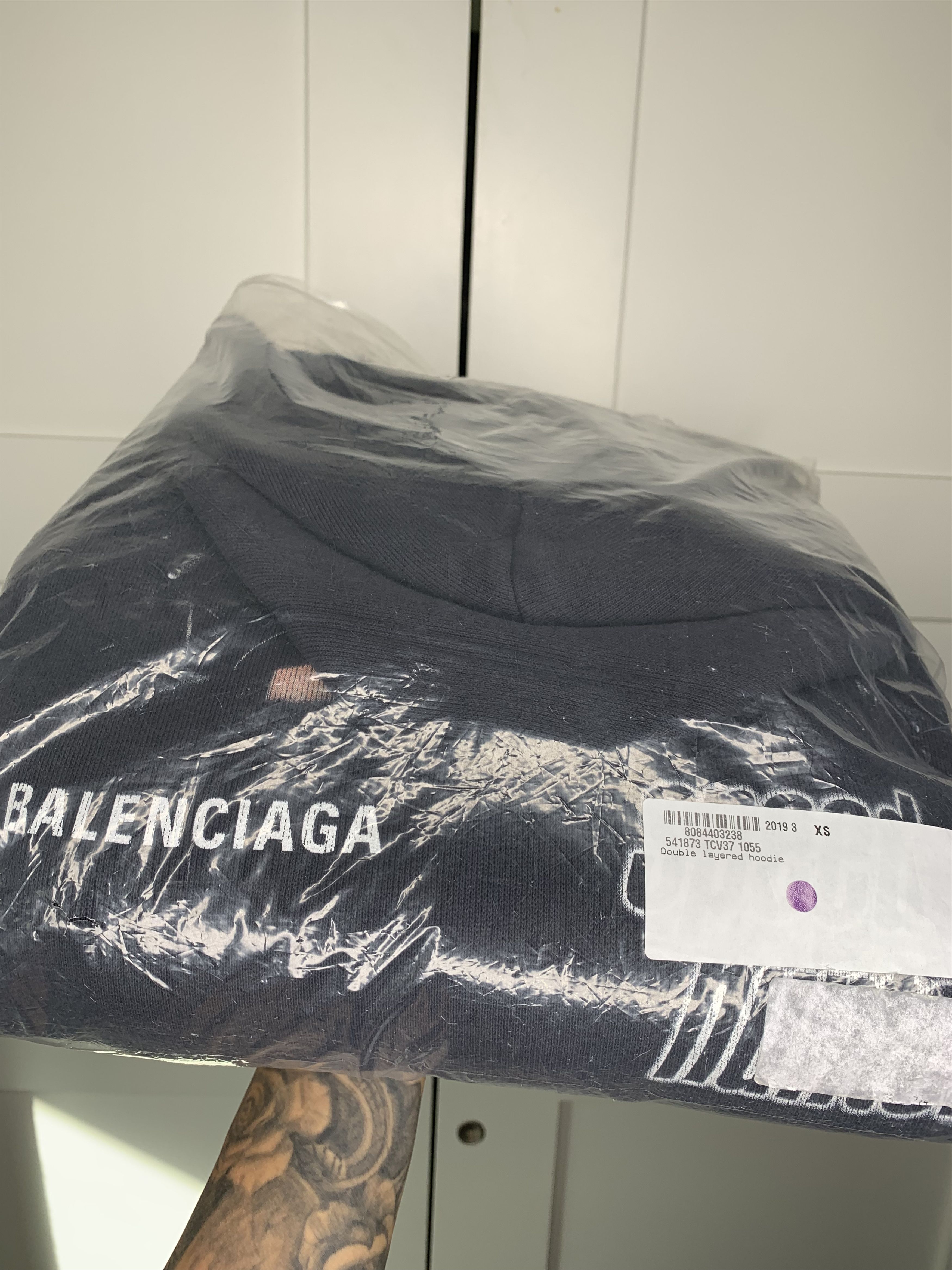 Balenciaga Balenciaga Speedhunters Oversized Double Layer Hoodie Size US XS / EU 42 / 0 - 11 Thumbnail