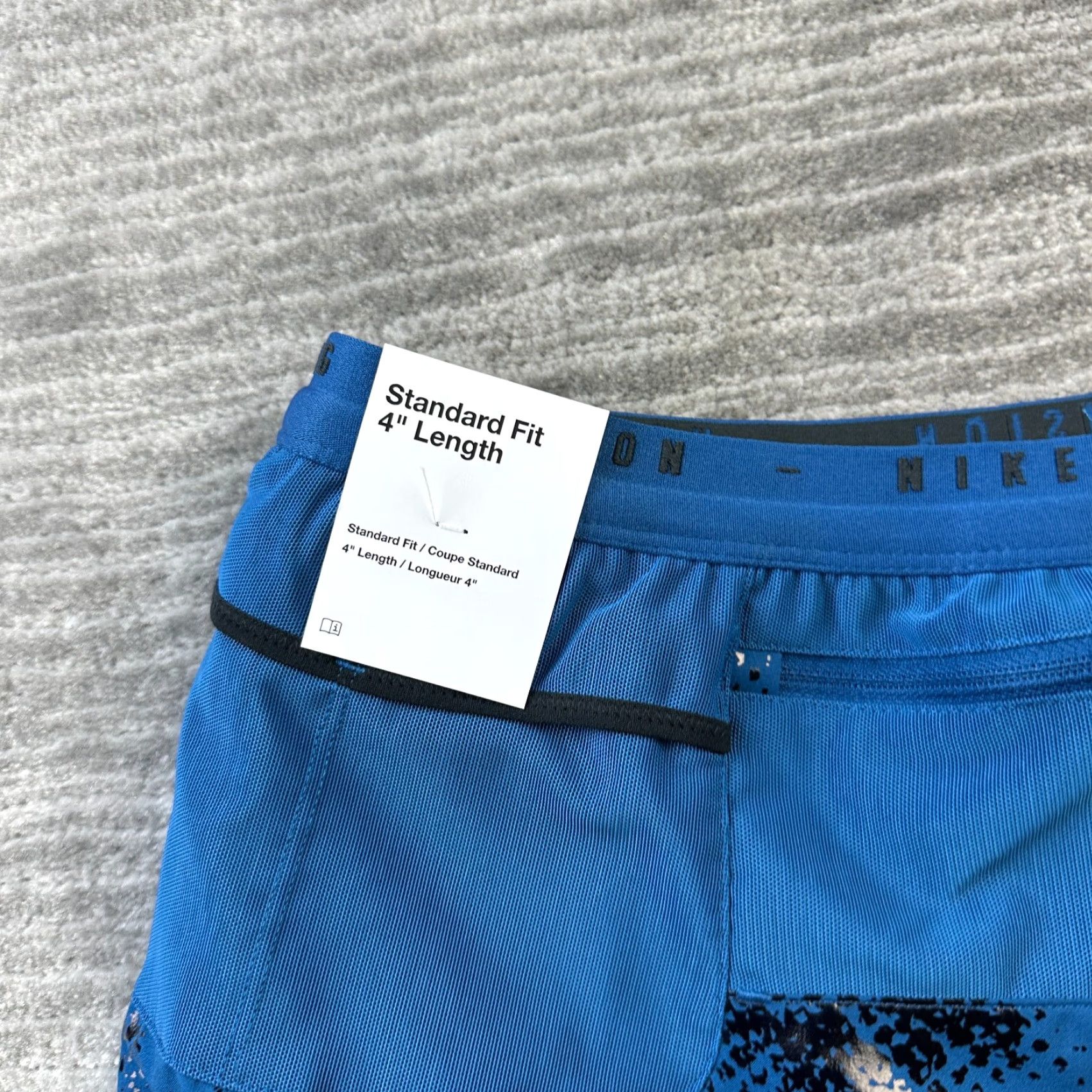 Nike Nike Shorts Mens Small Blue Run Division Marathon Racing Dri Fit ADV Lined 4" Size US 29 - 4 Thumbnail