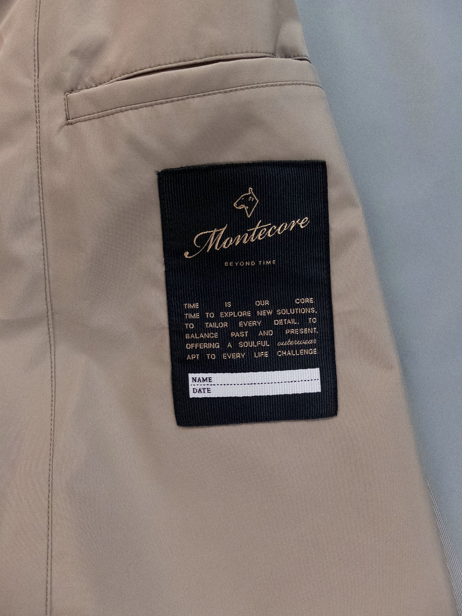 Montecore MONTECORE Italy beige hooded nylon coat jacket Large Size US L / EU 52-54 / 3 - 10 Thumbnail