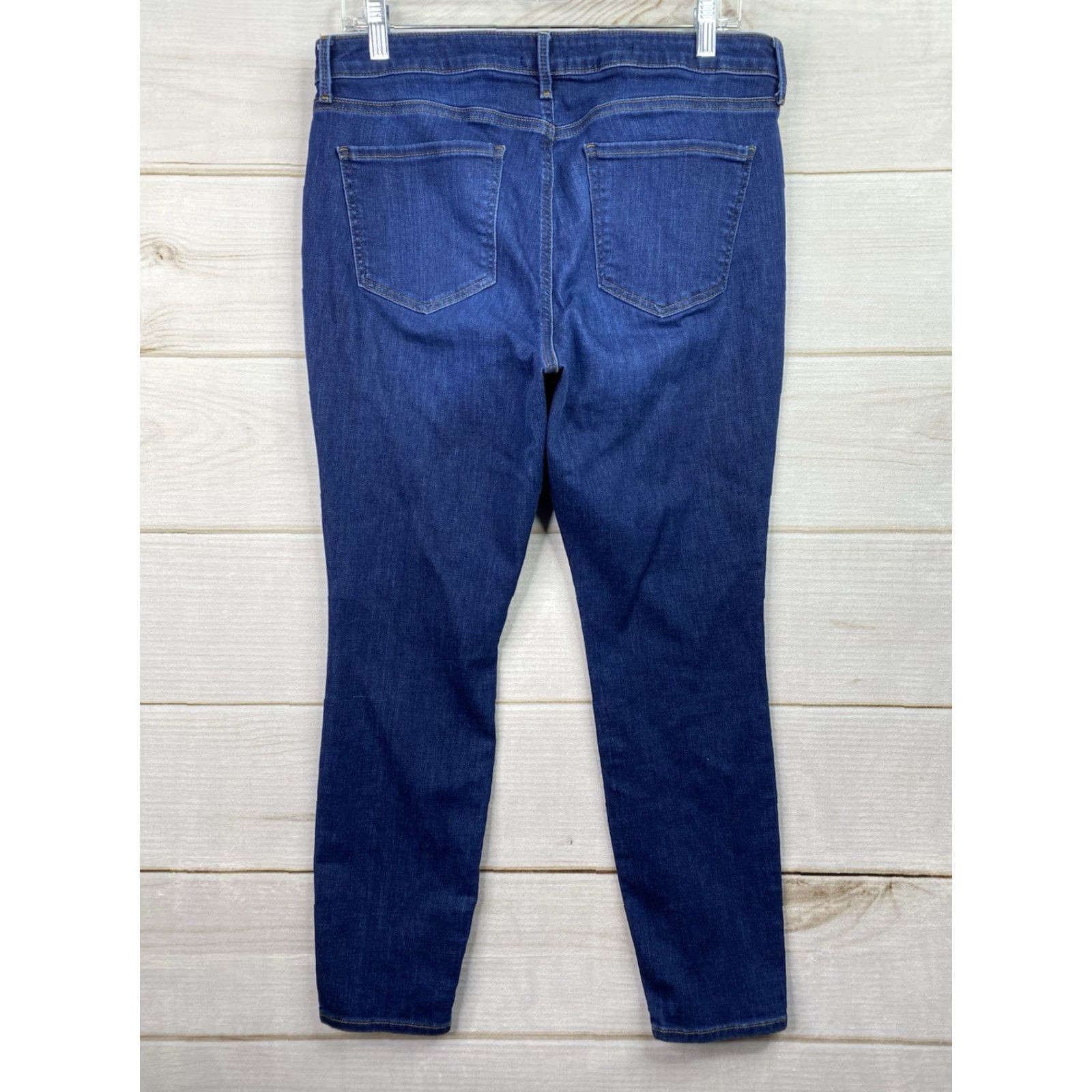 NYDJ NYDJ Ami Jeans Womens 12P Skinny 5-Pocket Denim Dark Blue Stretch Mid Rise Petite - USA Brand NYDJ - Jeans Size 34" / US 12 / IT 48 - 7 Thumbnail
