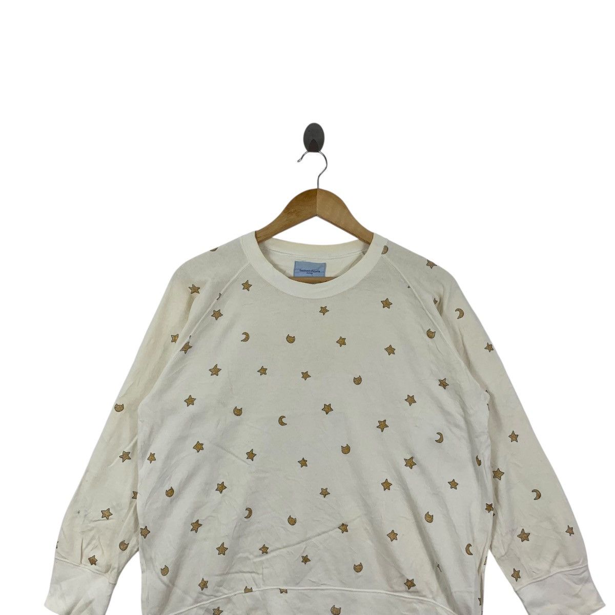 Tsumori Chisato Vintage TSUMORI CHISATO SLEEP Collection AOP Moon Sweatshirt Size L / US 10 / IT 46 - 2 Thumbnail