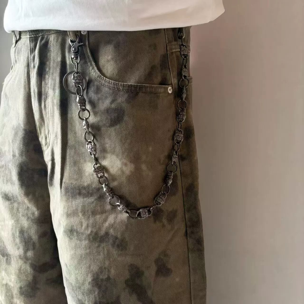 Vintage Retro hip-hop punk style jeans waist chain Size ONE SIZE - 1 Thumbnail