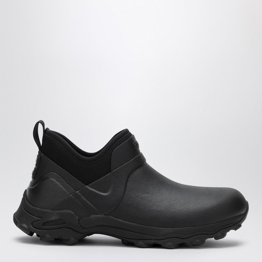o1d2blof0325 Rubber Chelsea Boots in Black